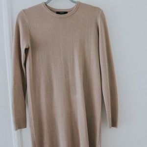 Tan sweater dress